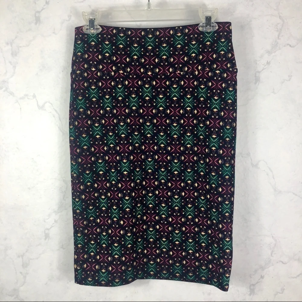 [LuLaRoe] Diamond Flower Patterned Skirt